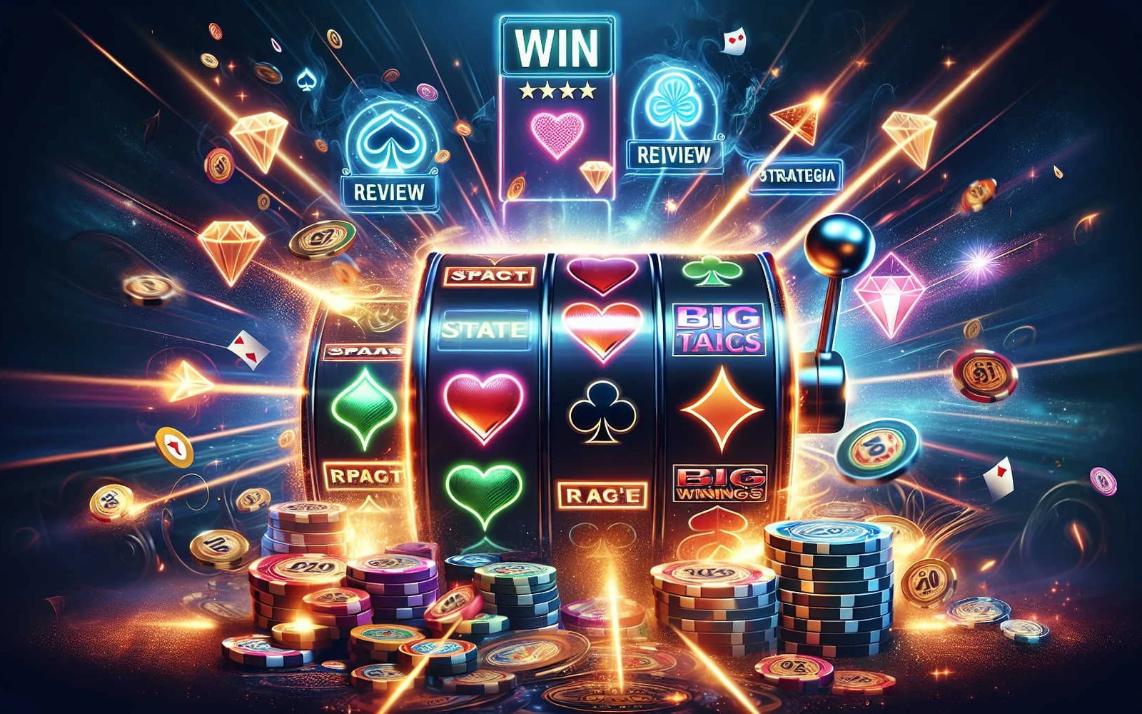 ภาพเกมสล็อตธีมแฟนตาซีสำหรับเปรียบเทียบสัญลักษณ์และรีล