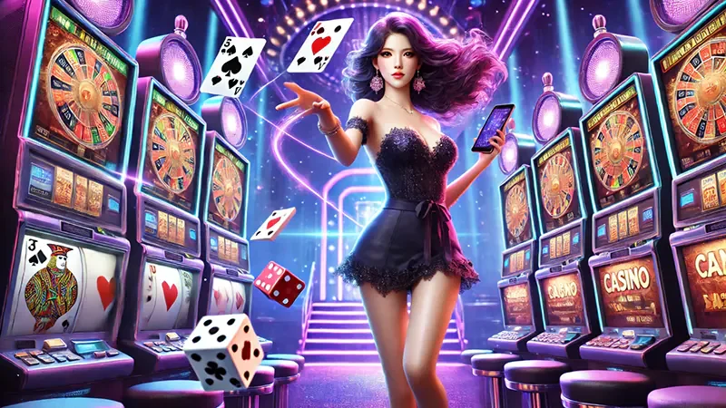 ตัวอย่างหน้าจอเกมสล็อตบนมือถือที่เห็นรีลและสัญลักษณ์ชัดเจน